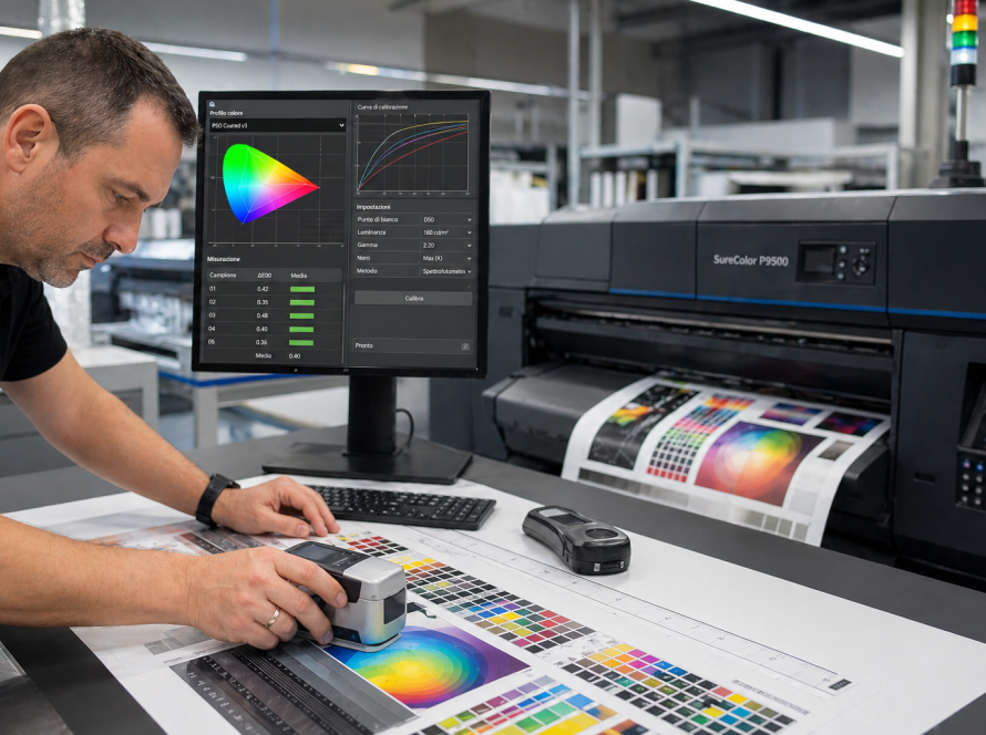 calibrazione colore stampa digitale
