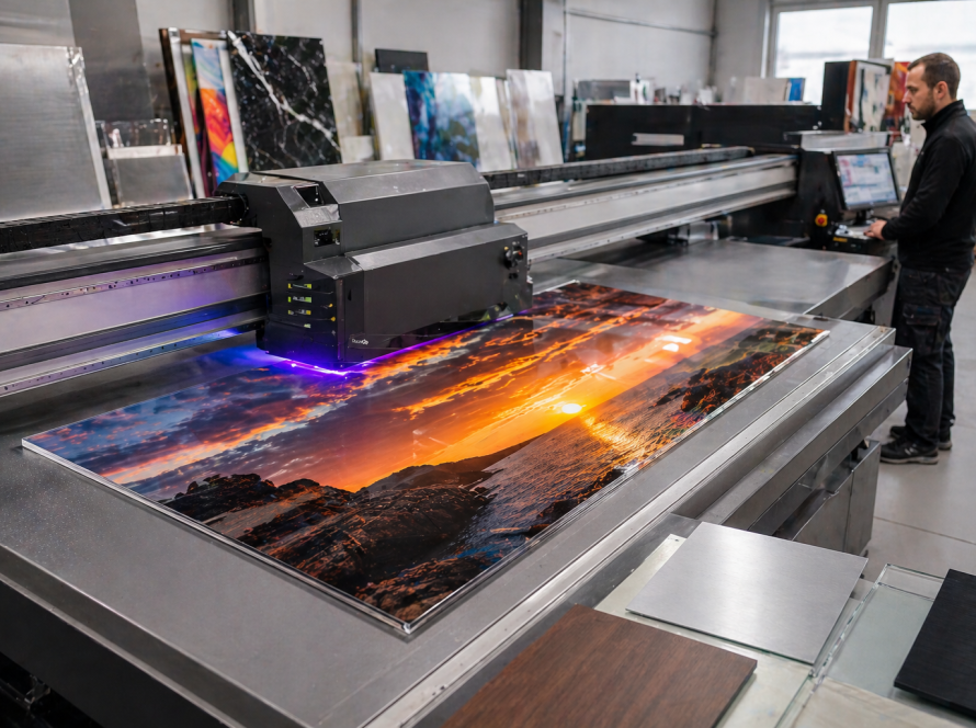 stampante digitale flatbed